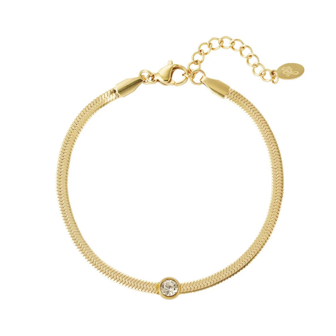 Snake diamond armbånd