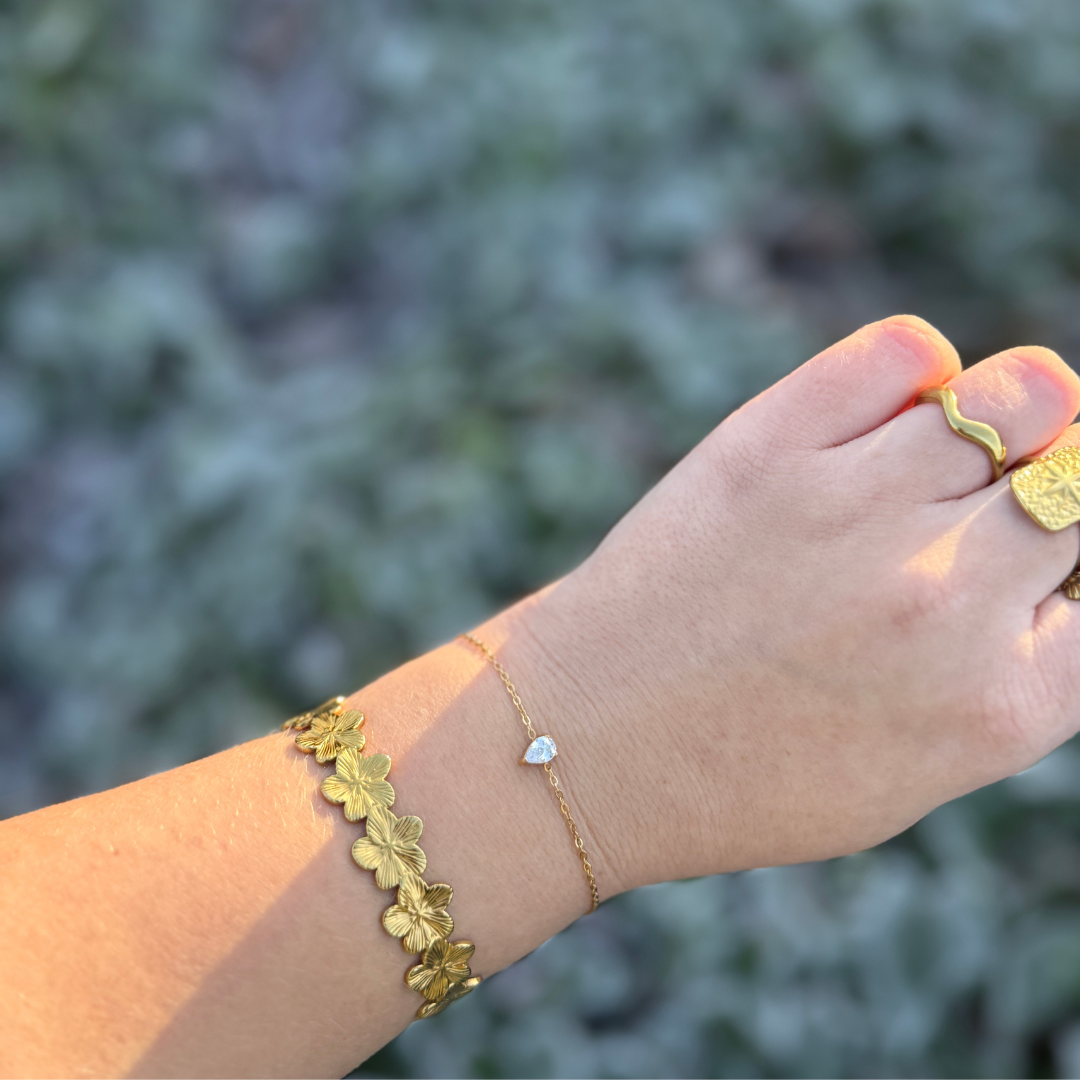 Drop Crystal armbånd
