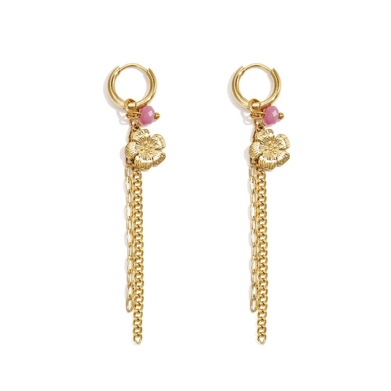 Wildflower Drop hoops
