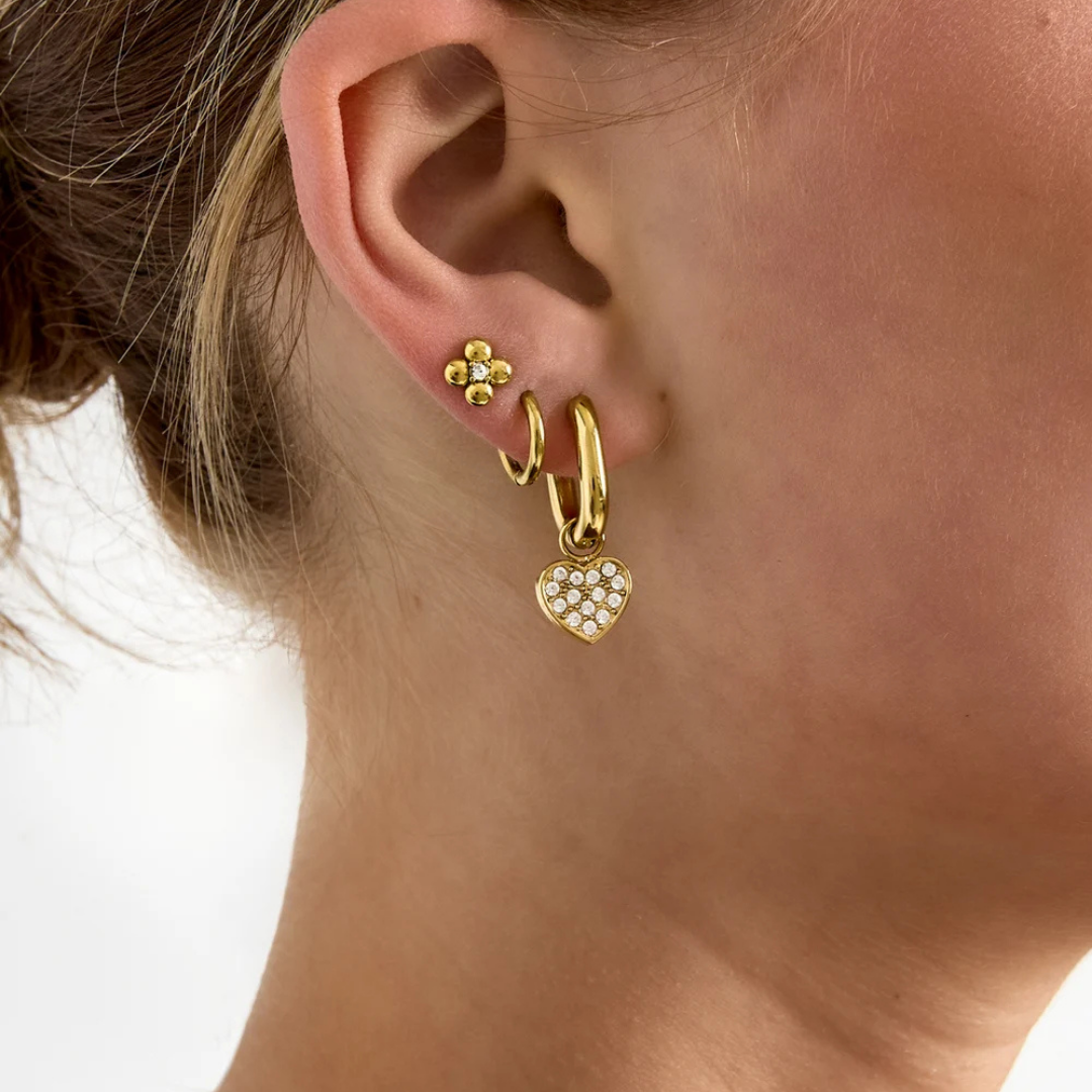 Shine heart hoops