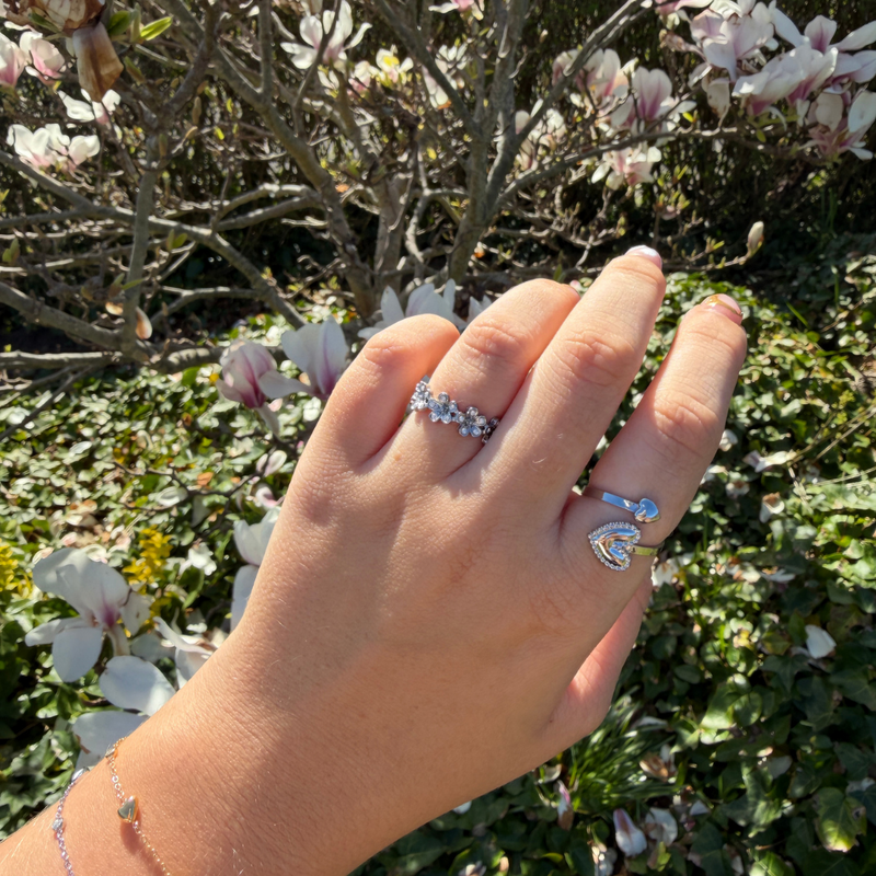 Twin Heart Ring